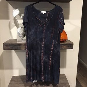 Tie Dye Tunic Dress Medium